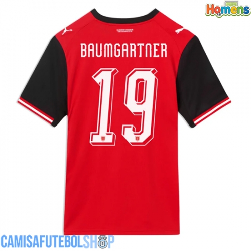 Camisa de time de futebol Áustria Christoph Baumgartner #19 Replicas 1º Equipamento Mundo 2026 Manga Curta